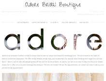 Tablet Screenshot of adorebridalga.com